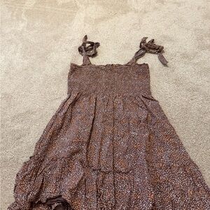 Aerie Brown and Pink Patterned Top